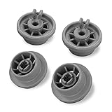 DL-pro 4x Korbrollen Unterkorb Rollen für Bosch Siemens 00165314 165314 00420198 420198 Räder Rädchen für Silence Logixx Geschirrspüler Spülmaschine