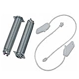 NEU Bosch Siemens 754873 00754873 2x Feder Farbcode Rosa 2x Seilzug + Montageanleitung für Türscharnier Spülmaschine Geschirrspüler auch Balay Constructa Gaggenau Junker Neff Viva
