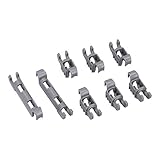 DL-pro Lager Klammernset für Stachelreihen für Bosch Siemens 00611472 611472 Lager Clips Befestigung Klappstachelreihe für Unterkorb Geschirrkorb unten Geschirrspüler Spülmaschine